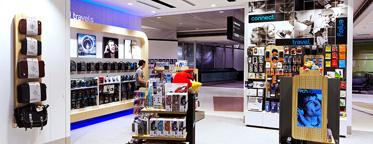 MiLi智能手机U盘产品在澳大利亚全部机场Tech 2 go连锁店热卖中