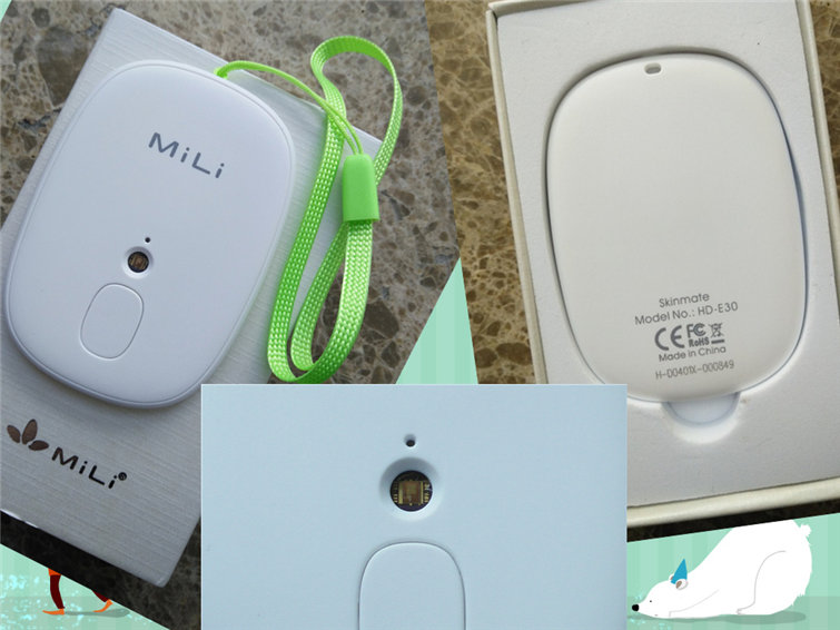 MiLi Skinmate紫外线测试仪正反面