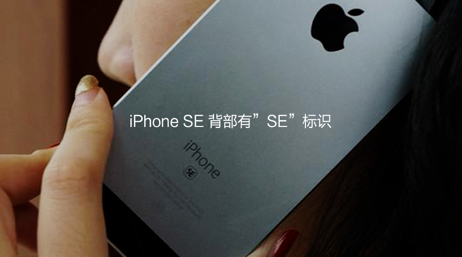 不同点之一:iPhone SE背部有SE标识